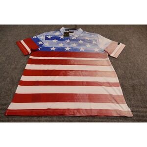 Yatta Golf‎ polo mens xl shirt Patriotic American golfer